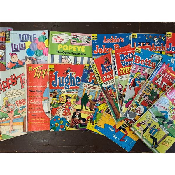 LOT OF 20 VARIOUS COMIC BOOKS ARCHIE WALT DISNEY ETC