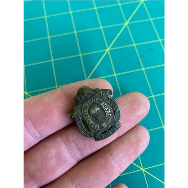 WWI CANADA FOOD BANK SCREW BACK PIN