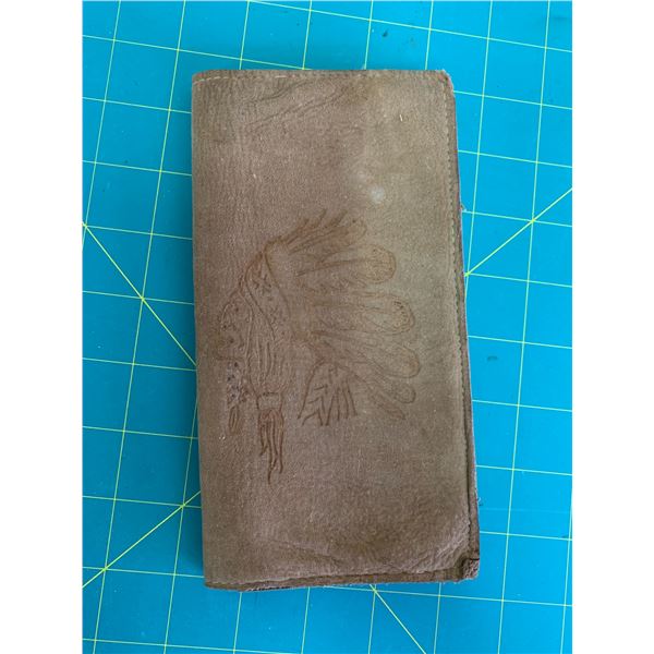 LEATHER WALLET CHIEF MOTIF
