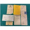 Image 1 : LOT OF SASKATOON ROSTERN 1940s RECEIPTS ETC