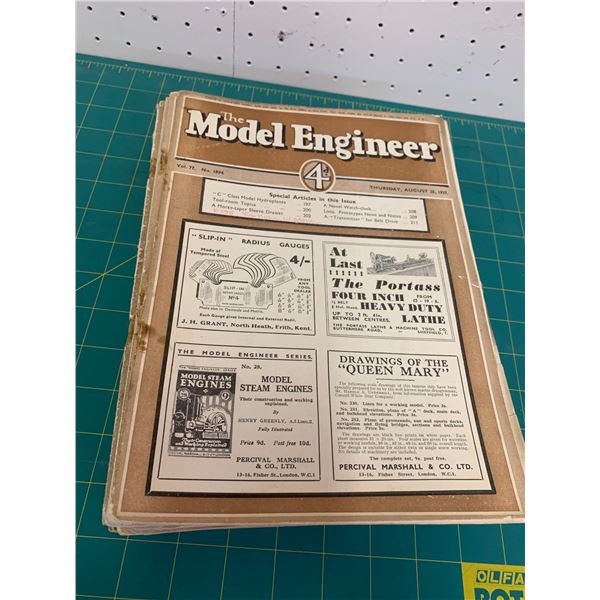 LOT OF 20 1930s MODEL ENGINEER MAGAZINE