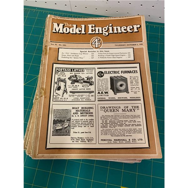 LOT OF 20 1930s MODEL ENGINEER MAGAZINE