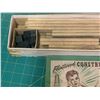 Image 3 : VINTAGE FLINTWOOD TOY WOODEN CONSTRUCTION PIECES AND INSTRUCTIONS