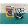 Image 1 : VINTAGE BEAR IN A CAGE PIGGY BANK WITH BOX