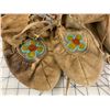 Image 2 : 2 PAIR LEATHER BEADED MOCCASINS