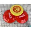 Image 1 : VINTAGE FRISBEE LOT STANDARD AND COCA-COLA
