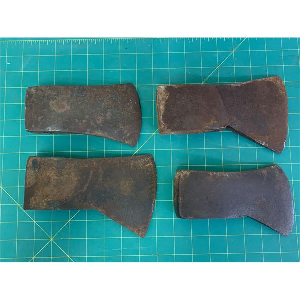 LOT OF 4 OLD AXE HEADS