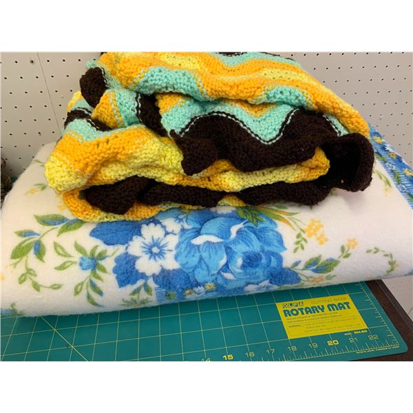 VINTAGE BLANKET AND AFGHAN