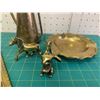 Image 2 : MISC BRASS LOT ASHTRAY RABBIT ETC