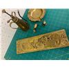 Image 3 : MISC BRASS LOT ASHTRAY RABBIT ETC