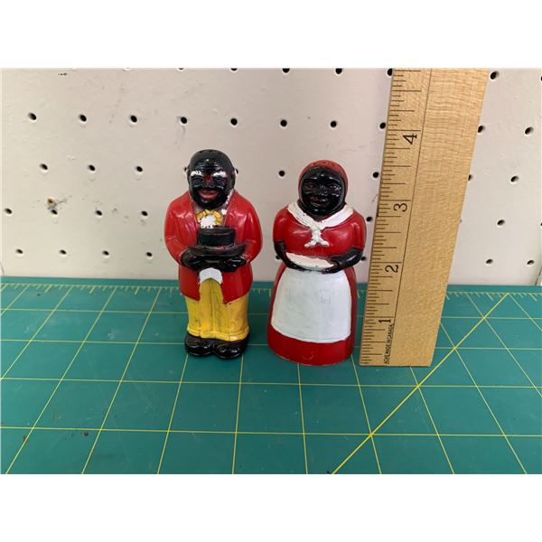 AUNT JEMIMA UNCLE MOSE SALT AND PEPPER SHAKERS