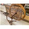Image 1 : ANTIQUE SPINNING WHEEL STANDS 42.5" TALL