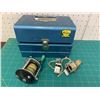 Image 1 : METAL BOX FISHING REEL AND WHISTLES