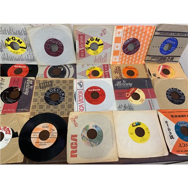 LOT OF 20 45RPM RECORDS