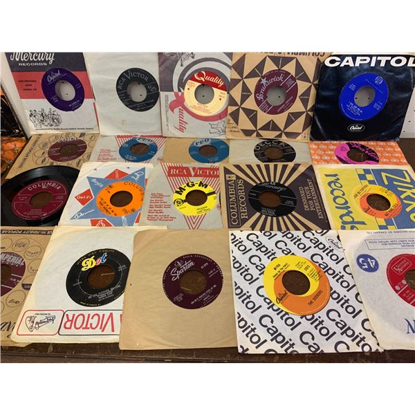 LOT OF 20 45RPM RECORDS