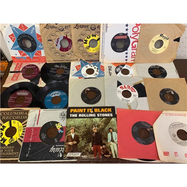 LOT OF 20 45RPM RECORDS