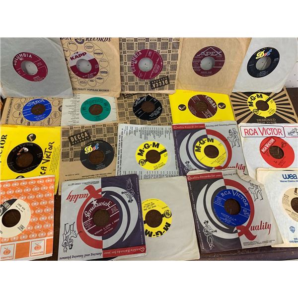 LOT OF 20 45RPM RECORDS