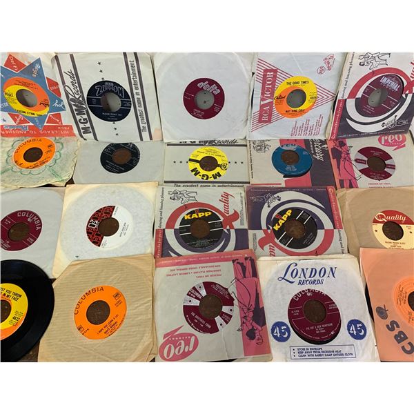 LOT OF 20 45RPM RECORDS