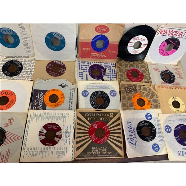 LOT OF 20 45RPM RECORDS
