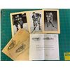 Image 1 : LOT OF BEEHIVE HOCKEY CARD PHOTOS AND ST LAWERENCE STARCH COMPANY LETTER