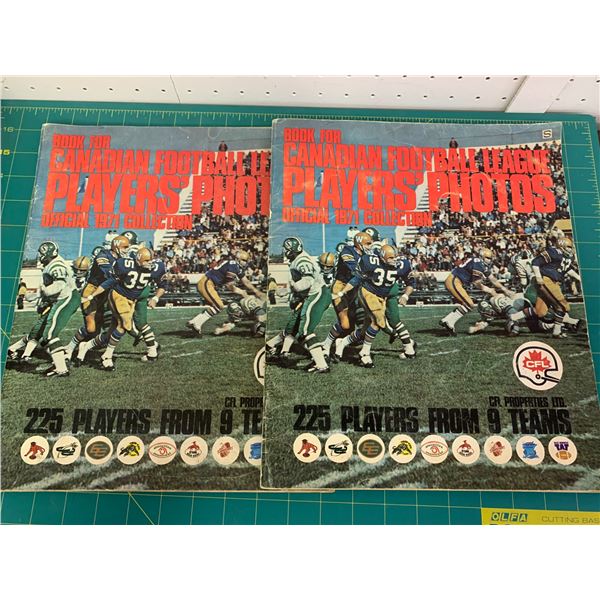 1971 CFL CANADIAN FOOTBALL LEAGUE PLAYER PHOTO BOOKS