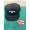 Image 1 : VINTAGE ESSO TRUCKER HAT AND SERVICE STATION PATCH
