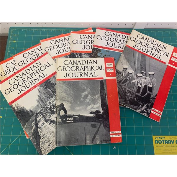 LOT OF CANADIAN GEOGRAPHICAL JOURNAL MAGAZINES
