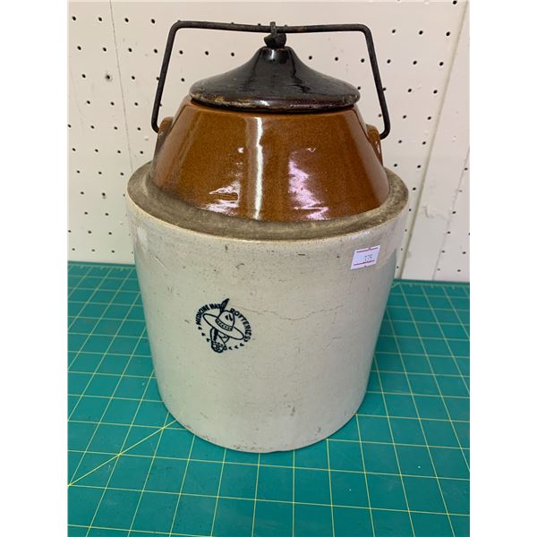 MEDICINE HAT POTTERY CROCK JAR