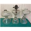 Image 1 : LOT OF 3 OIL LAMP BASES