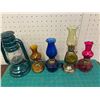 Image 1 : LOT OF MINI DECORATIVE OIL LAMPS AND LANTERN