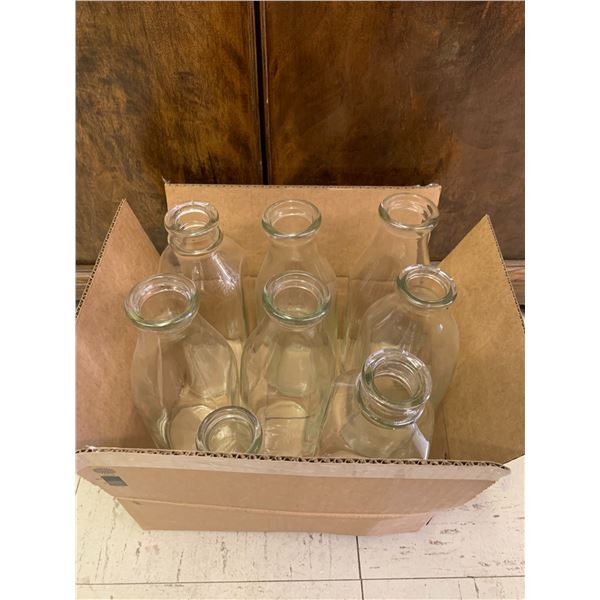 LOT OF MILK BOTTLES