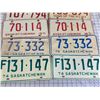 Image 4 : LOT OF SASK LICENCE PLATES