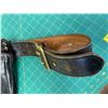 Image 4 : LEATHER HANDGUN HOLSTER AND BELT BIANCHI 27K