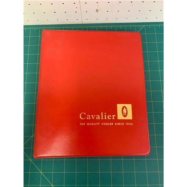 VINTAGE CAVALIER COOLERS COCA-COLA POP MACHINE SALESMAN BINDER
