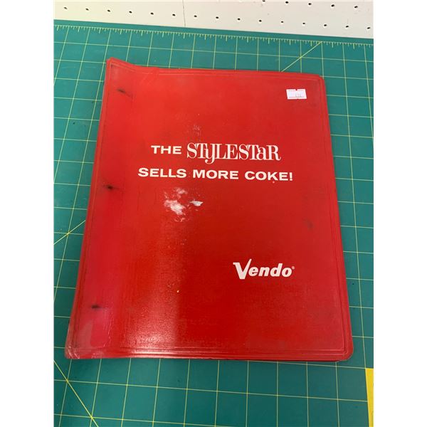 VINTAGE VENDO COCA-COLA POP MACHINE SALESMAN BINDER