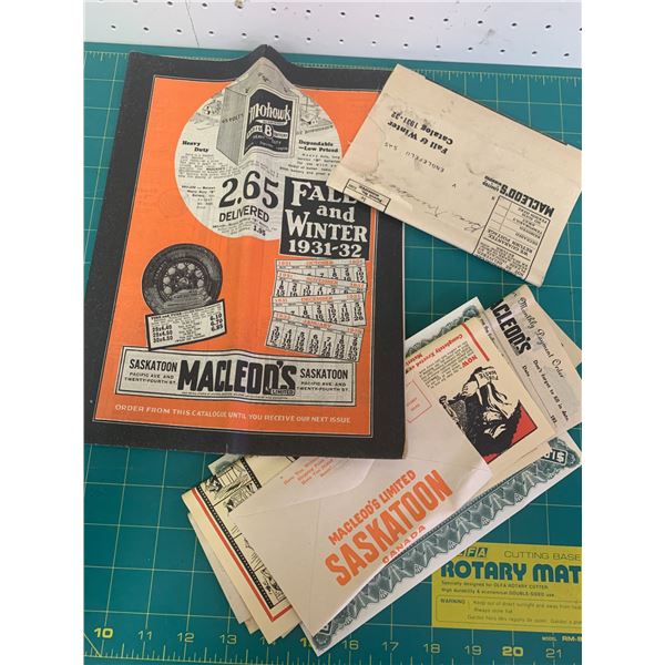 1931-32 MACLEODS FALL AND WINTER CATALOG