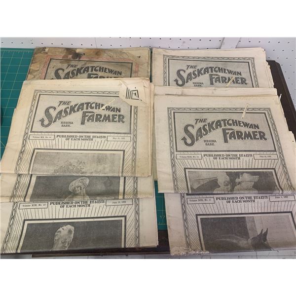 LOT OF 1929 SASKATCHEWAN FARMER NEWSPAPERS