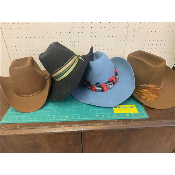 LOT OF COWBOY HATS