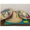 Image 1 : LOT OF STRAW SOMBRERO HATS
