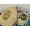 Image 2 : LOT OF STRAW SOMBRERO HATS