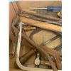 Image 2 : LOT OF VARIOUS TOOLS SAWS HAMMER ETC
