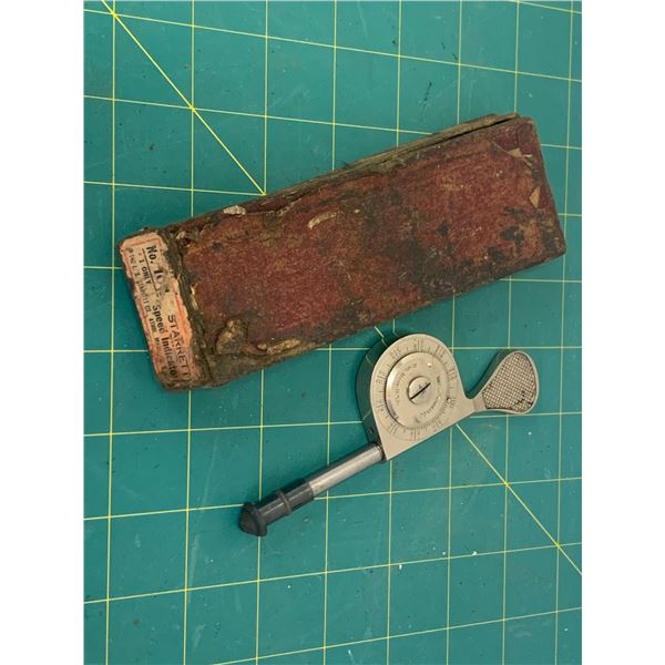 STARRETT ANTIQUE SPEED INDICATOR TOOL