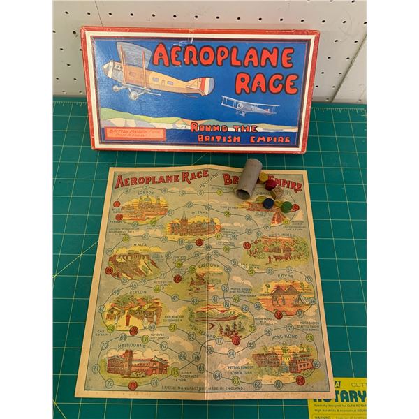 VINTAGE AEROPLANE RACE GAME ROUND THE  RITISH EMPIRE