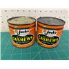 Image 4 : VINTAGE KEY WIND JACKS SNACKS CASHEW TIN CANS ONTARIO