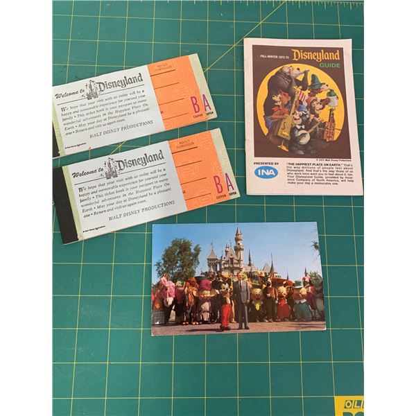 VINTAGE DISNEY LAND COUPON TICKETS GUIDE ETC