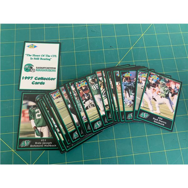 COMPLETE SET 1997 CFL ROUGH RIDERS FOOTBALL CARDS
