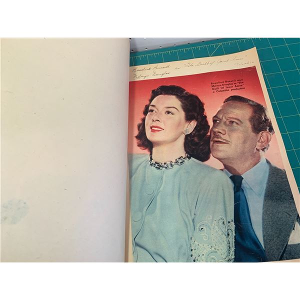 TWO OLD SCRAP BOOKS HOLLYWOOD STARS AND OCCASIONAL CARDS CHRISTMAS ETC