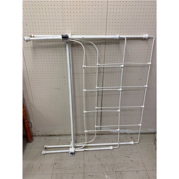 ANTIQUE IRON BED HEADBOARD AND FOOT BOARD 48"