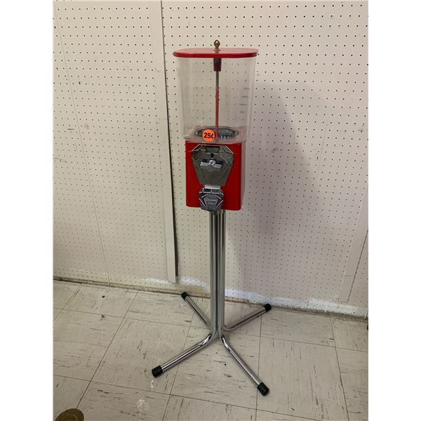 VINTAGE GUMBALL MACHINE WITH KEY