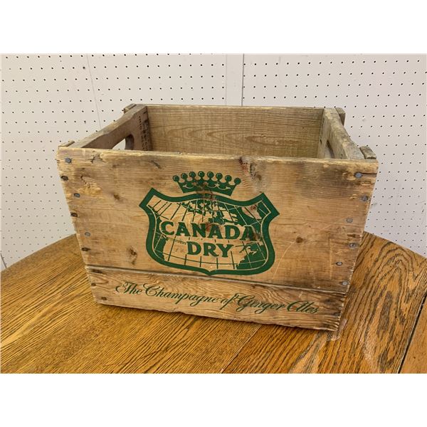 CANADA DRY SODA POP BOTTLE CRATE